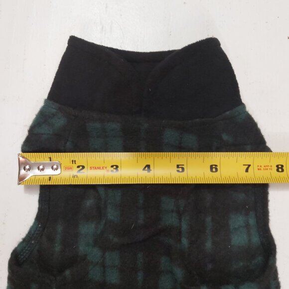 Born To Be Loved Green/Black Buffalo Plaid Pullover Dog Shirt W/D-Ring - M - Picture 4 of 7